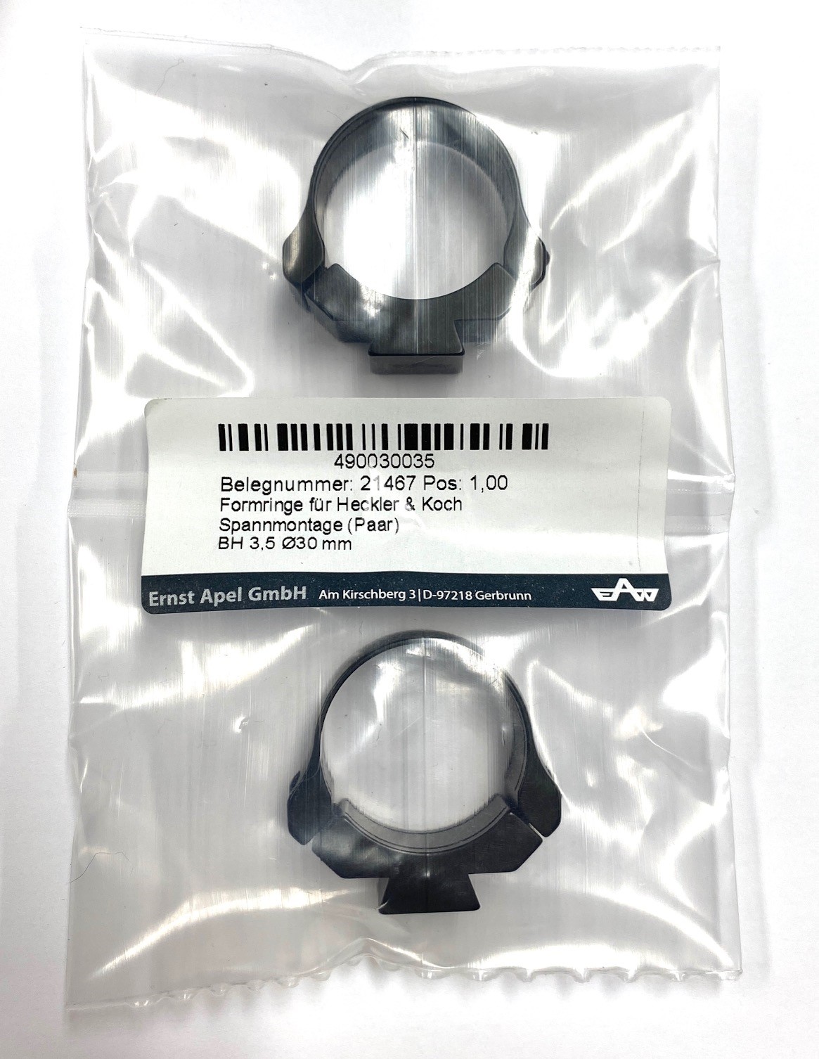 EAW H&K Quick Detach 30mm Rings